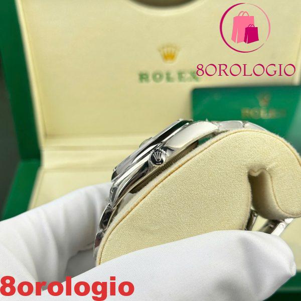 Replica Rolex Datejust 126200-0024 Quadrante Verde Menta Lunetta Liscia Bracciale Oyster VSF Miglior Replica 36mm Orologio - immagine 5