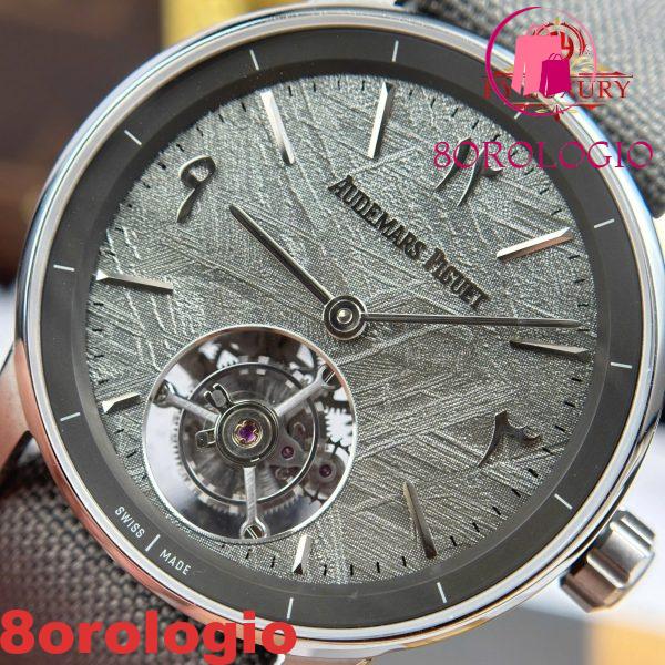 Audemars Piguet Code 11.59 Tourbillon 26396QT Edizione Speciale Medio Oriente Quadrante in Meteorite Cinturino in Tessuto Replica Migliore 1:1 APPF 41mm Orologio - immagine 8
