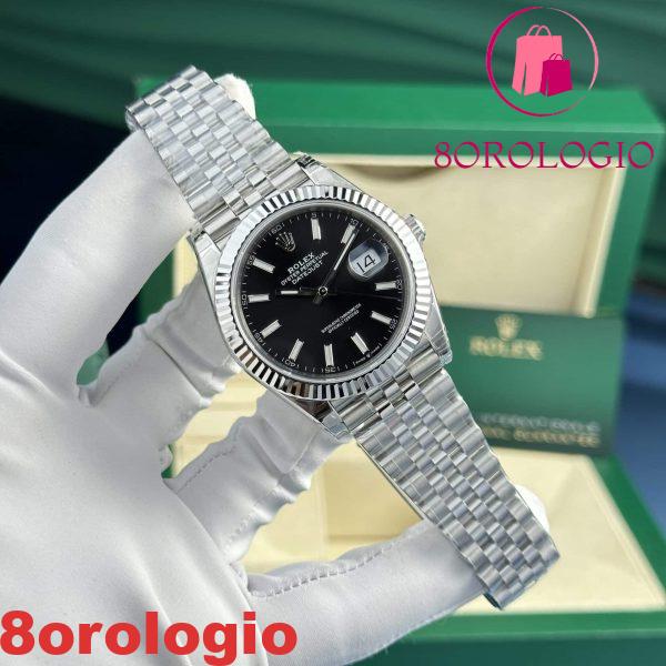 Rolex Datejust 126334 Quadrante Nero Luminoso Bracciale Jubilee Migliore Replica VSF 41mm Orologio - immagine 6