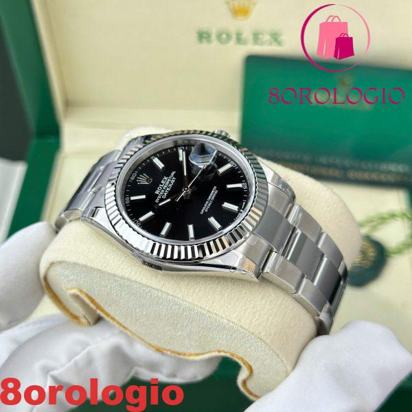 Rolex Datejust 126334-0017 Quadrante Nero Luminoso Bracciale Oyster Migliore Replica VSF 41mm Orologio - immagine 5