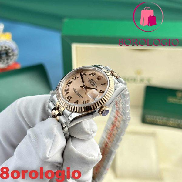 Replica Rolex Datejust 278271-0006 Bicolore Oro Rosa Quadrante Colore Rosé Jubilee 31mm Orologio - immagine 6