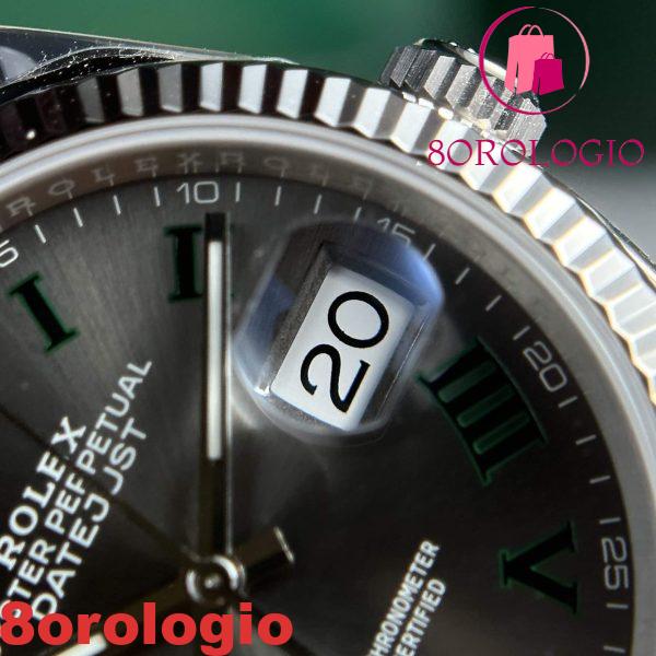 Rolex Datejust 36 126234 Quadrante Wimbledon Replica Jubilee Super Clone VS Factory Orologio - immagine 8