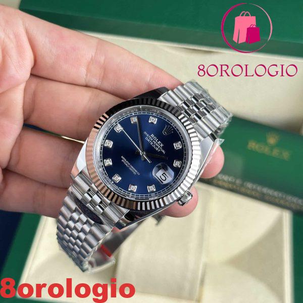 Rolex Datejust 41 126334 Quadrante Blu con Diamanti Jubilee Miglior Replica Clean Factory Orologio - immagine 6