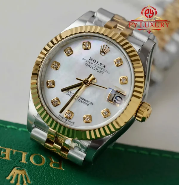 Rolex Datejust 278273 Bicolore Oro Giallo Quadrante in Madreperla con Diamanti Jubilee 1:1 Replica THBF 31mm Orologio - immagine 7