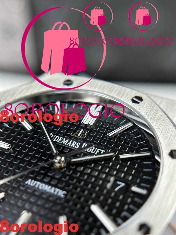Audemars Piguet Royal Oak 15400ST Quadrante Nero Miglior Replica APS Factory 41mm Orologio - immagine 8