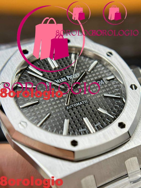 Audemars Piguet Royal Oak 15400ST Quadrante Grigio Migliore Replica APS Factory 41mm Orologio - immagine 6