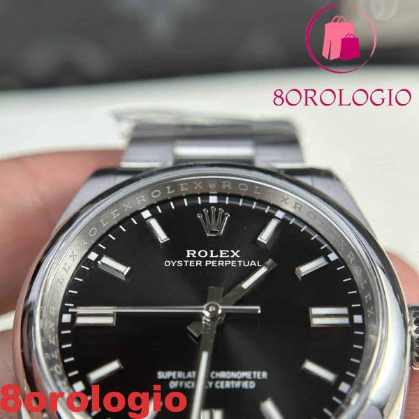 Rolex Oyster Perpetual 126000 Quadrante Nero Migliore Replica Clean Factory 36mm Orologio - immagine 6