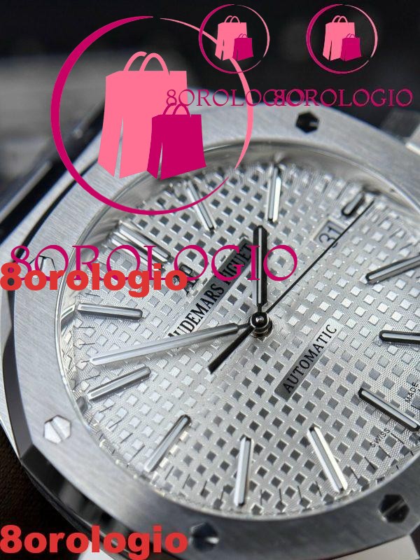Audemars Piguet Royal Oak 15400ST Quadrante Bianco Acciaio Migliore Replica Fabbrica APS 41mm Orologio - immagine 7