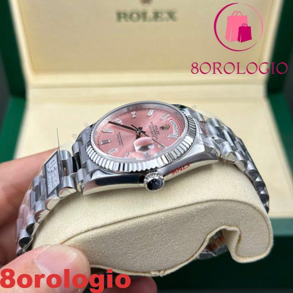 Rolex Day-Date 128236-0024 Quadrante Rosa con Diamanti 158g Migliore Replica 1:1 QF 36mm Orologio - immagine 6