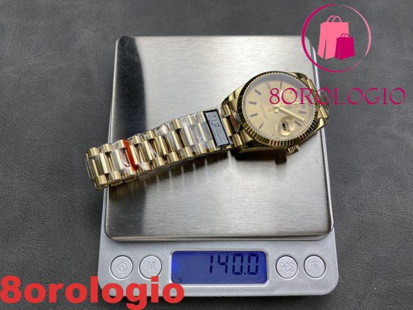 Rolex Day-Date 128238-0113 Oro Giallo Quadrante Champagne 140g Migliore Replica QF 36mm Orologio - immagine 5