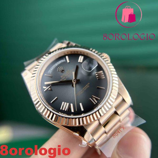 Rolex Day-Date 228235 Oro Rosa Quadrante Slate Ombré 188g Super Replica 40mm Orologio - immagine 8
