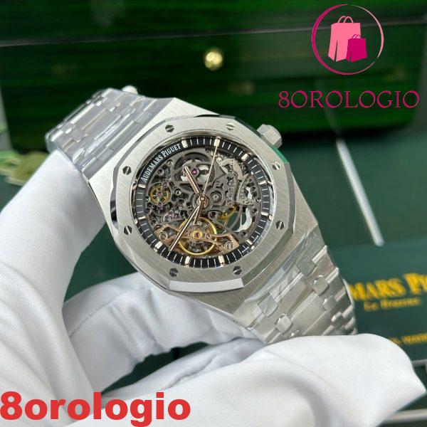 Audemars Piguet Royal Oak 15407ST Quadrante Scheletrato Openworked 1:1 Migliore Replica THB 41mm Orologio - immagine 9