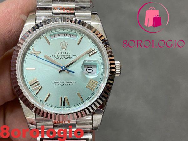 Replica Migliore Rolex Day-Date 228236-0012 Quadrante Blu Ghiaccio 184g 40mm Orologio - immagine 6