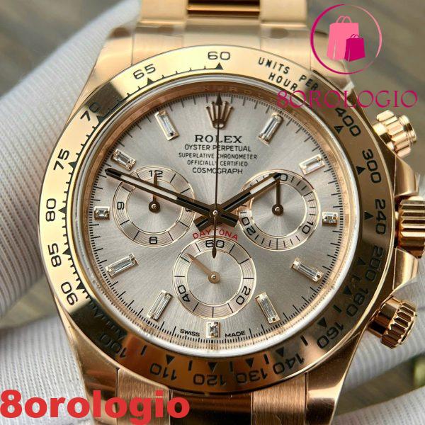 Replica Rolex Daytona 116505-0017 “Sundust Dial” con indici in diamanti taglio baguette Clean Factory 40mm Orologio - immagine 6