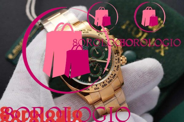Replica Rolex Daytona 116508 Loki Quadrante Verde Oro Giallo Alta Qualità 40mm Orologio - immagine 5