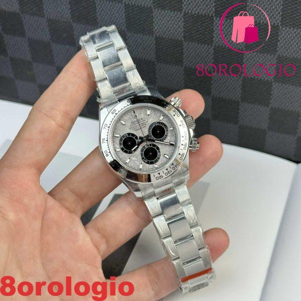 Rolex Daytona 116509 Quadrante Meteorite Indici Guadagna Peso Replica di Alta Qualità QF 40mm Orologio - immagine 6