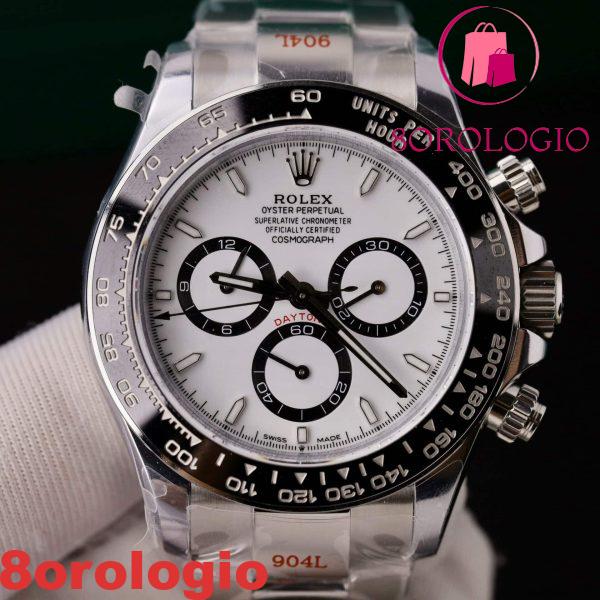 Rolex Daytona 126500LN-0001 Quadrante Panda Bianco Movimento 4131 Replica Q Factory 40mm Top Quality Orologio - immagine 8