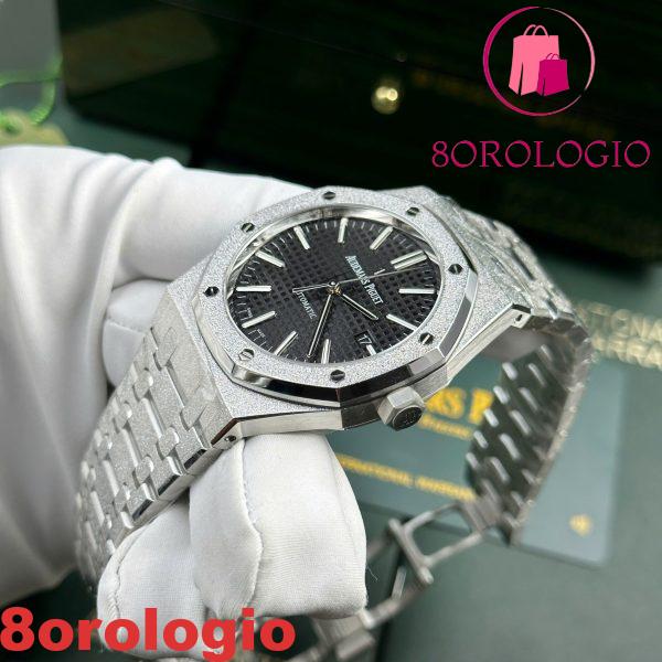 Audemars Piguet Royal Oak 15454BC Frosted Gold Quadrante Nero 1:1 Miglior Replica APSF 37mm Orologio - immagine 6