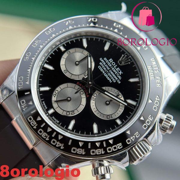 Rolex Daytona 126519LN-0002 Quadrante Luminoso Nero Brillante & Acciaio 142g Super Replica 40mm Orologio - immagine 8