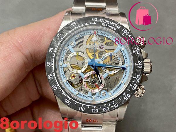 Rolex Daytona Artisans De Genève Montoya Skeleton Dial Carbon Bezel Miglior Replica Sonic Factory 40mm Orologio - immagine 5