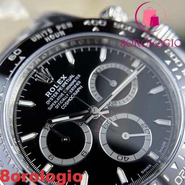 Rolex Daytona Godzilla 126500LN Quadrante Nero Super Replica Clean Factory 40mm Orologio - immagine 8