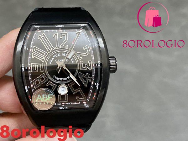 Franck Muller Vanguard V45 Ceramic Quadrante Nero Miglior Replica ABF 45mm Orologio - immagine 5