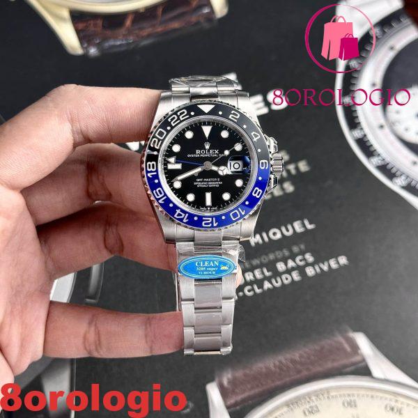 Rolex GMT-Master II 126710BLNR-0003 Batman Bracciale Oyster Replica Clean Factory 40mm Orologio - immagine 8