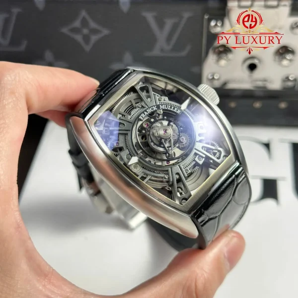 Franck Muller Curvex CX Grand Central Tourbillon Skeleton Dial Miglior Replica 36 X 53.1mm Orologio - immagine 9
