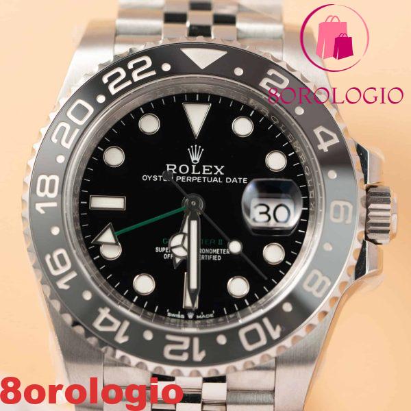 Rolex GMT-Master II 126710GRNR Bruce Wayne Lunetta Ceramica Nero Grigio Bracciale Jubilé Migliore Replica Clean Factory 40mm Orologio - immagine 8