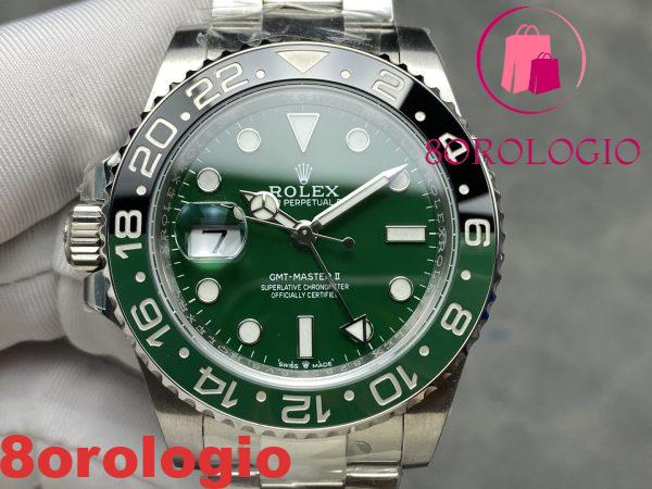 Rolex GMT-Master II 26729VTNR-0001 Quadrante in Ceramica Verde Bracciale Oyster 1:1 Replica ARF 40mm Orologio - immagine 6