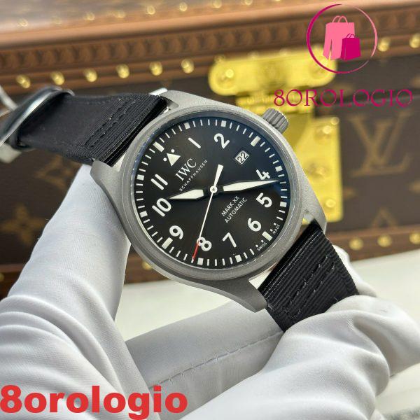 IWC Pilot’s Watch Mark XX Patrouille Suisse IW328209 Replica Migliore V7 Factory 41mm Quadrante Grigio Titanio Orologio - immagine 9