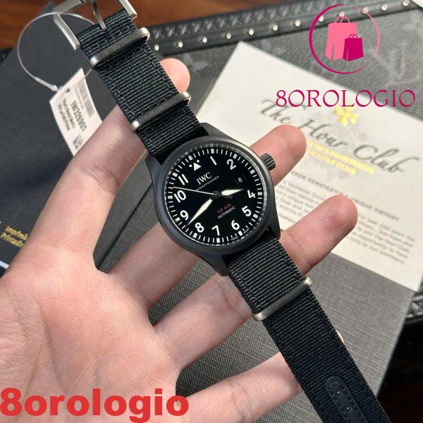 IWC Pilot’s Watch Top Gun IW326901 Black Ceramic Replica Migliore V7 Factory 41mm Orologio - immagine 5