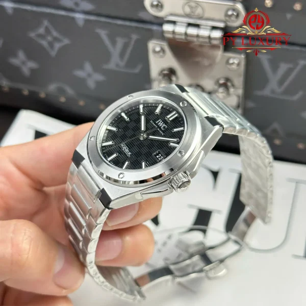 IWC Ingenieur Automatic IW328901 Quadrante Nero 1:1 Migliore Replica V7 Factory 40mm Orologio - immagine 9