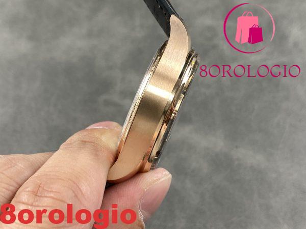 IWC Portugieser IW500713 Oro Rosa Quadrante Blu Cinturino in Pelle Migliore Replica APSF 42mm Orologio - immagine 5