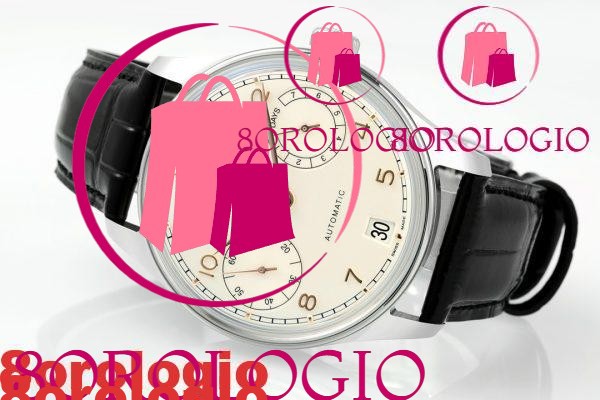 IWC Portugieser IW501701 Acciaio Quadrante Argento Cinturino in Pelle Nera Replica Migliore APSF 42mm Orologio - immagine 6