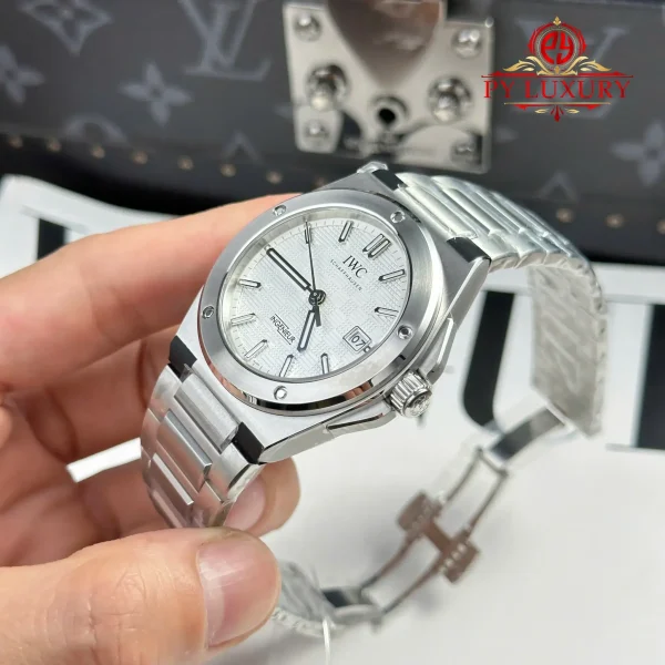 IWC Ingenieur Automatic IW328902 Quadrante Bianco Miglior Replica V7 Factory 40mm Orologio - immagine 9
