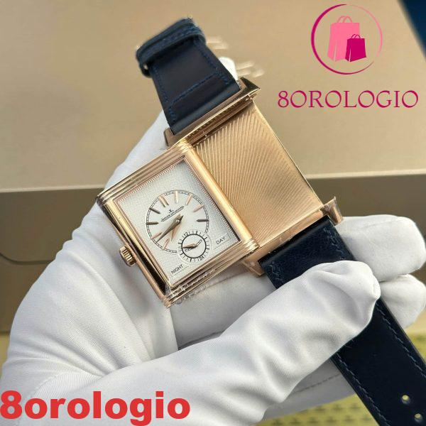 Jaeger-LeCoultre Reverso Tribute Duoface Small Seconds Q398258J Quadrante Blu Migliore Replica MGF 47×28.3mm Orologio - immagine 6