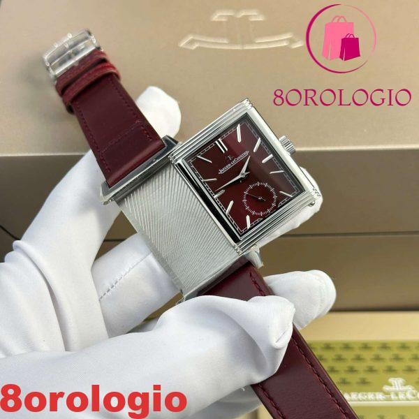 Jaeger-LeCoultre Reverso Tribute Monoface Small Seconds Q397846J Quadrante Bordeaux Migliore Replica MGF 45.6×27.4mm Orologio - immagine 6