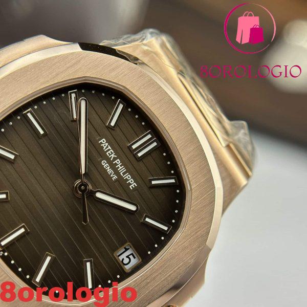 Replica Patek Philippe Nautilus 5711/1R Oro 18K Quadrante Marrone Versione Modificata Completa Super Clone 40mm Orologio - immagine 5
