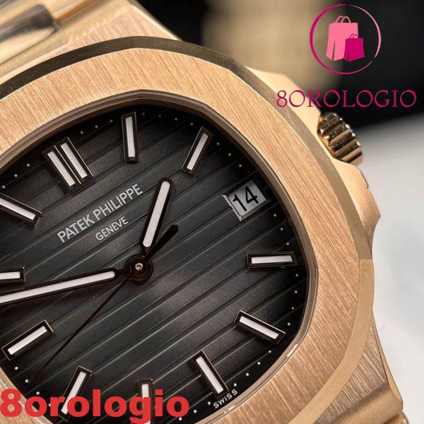 Patek Philippe Nautilus 5711/1R Oro Rosa Quadrante Grigio Replica Super Clone Fabbrica 3K 40mm Orologio - immagine 5