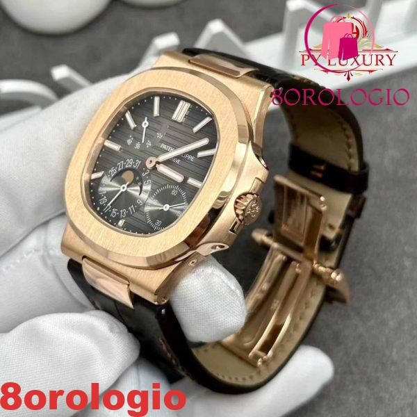 Patek Philippe Nautilus 5712R-001 Oro Rosa Solido 18K 40mm replica Orologio - immagine 5