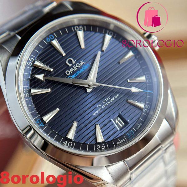 Omega Seamaster Aqua Terra Co-Axial Master Chronometer 220.10.41.21.03.004 Quadrante Blu Migliore Replica 41mm Orologio - immagine 7