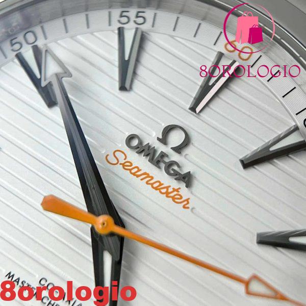 Omega Seamaster Aqua Terra Co-Axial Master Chronometer Quadrante Bianco Lancetta Arancione Miglior Replica VSF 41mm Orologio - immagine 6