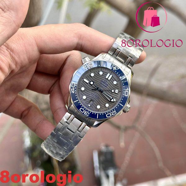 Omega Seamaster Diver 300M Quadrante Grigio Ghiera in Ceramica Blu Miglior Replica VSF 42mm Orologio - immagine 7