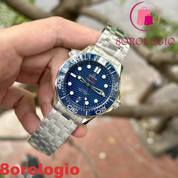 Omega Seamaster Diver 300M Replica Migliore Acciaio Quadrante Blu 42mm Orologio - immagine 6