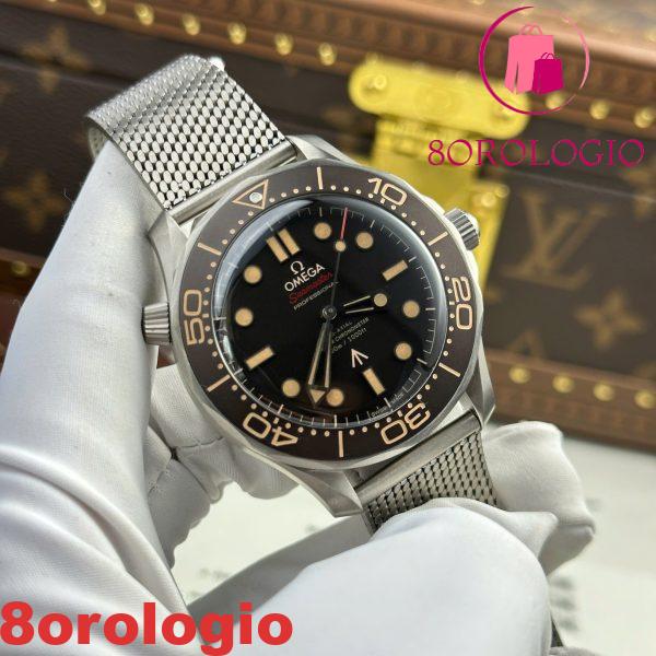 Omega Seamaster James Bond 007 No Time To Die Titanio Migliore Replica VSF 42mm Orologio - immagine 8