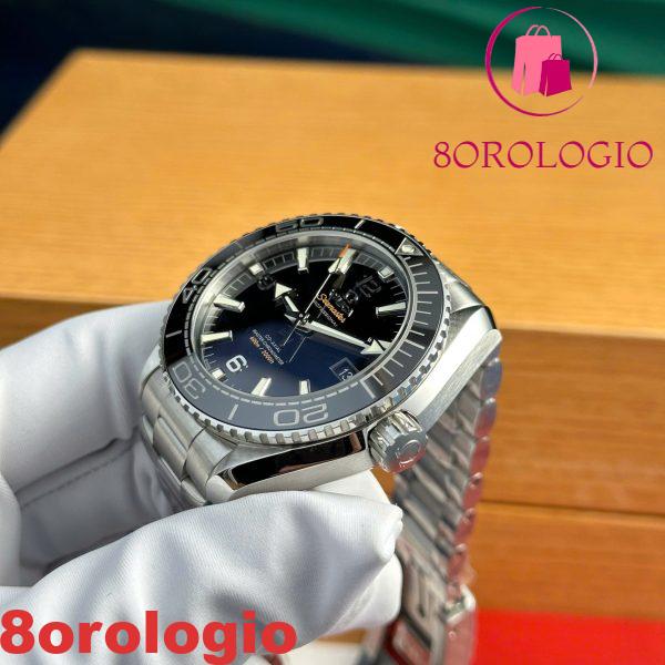 Omega Seamaster Planet Ocean 6000M Quadrante Nero Bracciale in Acciaio Replica Super Clone VSF 43.5mm Orologio - immagine 8