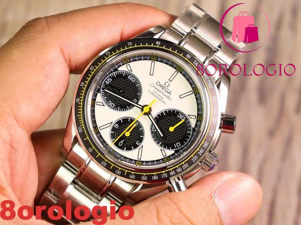 Replica Omega Speedmaster Racing Chronograph 326.30.40.50.04.001 Acciaio Quadrante Bianco 40mm Orologio - immagine 7
