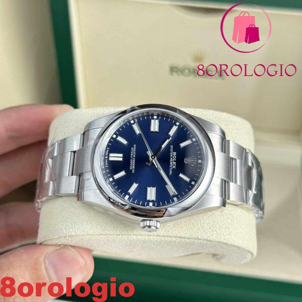 Rolex Oyster Perpetual 41 124300-0003 Quadrante Blu Replica di Alta Qualità Clean Factory Orologio - immagine 8