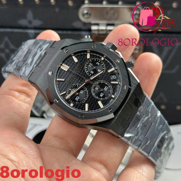 Audemars Piguet Royal Oak Chronograph 26240CE Ceramica Nera Replica 1:1 Migliore Edizione Super Clone APSF 41mm Orologio - immagine 9